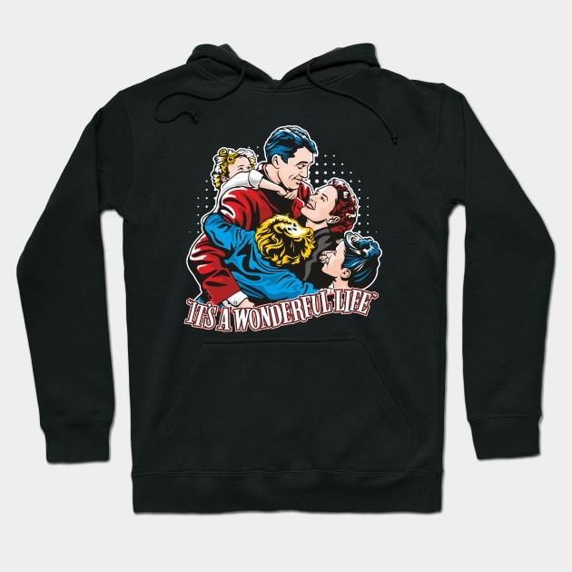 It's A Wonderful Life Hoodie by Jamie Lee Art